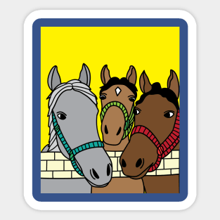 Horses Rider Pony Girl Sticker